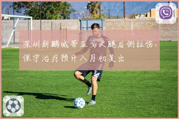 深圳新鹏城蒂亚戈大腿后侧拉伤,保守治疗预计八月初复出